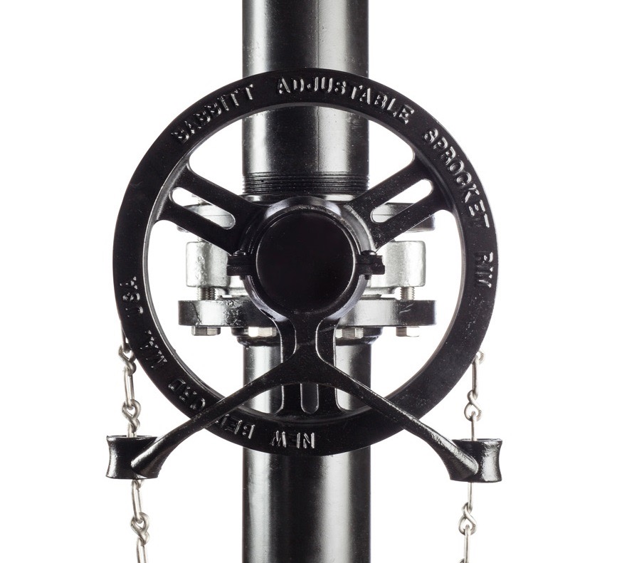 Cast Iron Solid Hub Rim Chainwheels