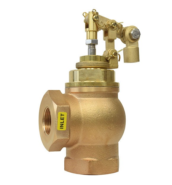 Gadren Brass Angle Float Valve Hot Water - AHF